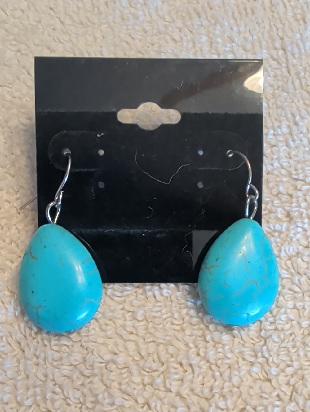 Turquoise Teardrop Dangle Earrings - Women Jewelry